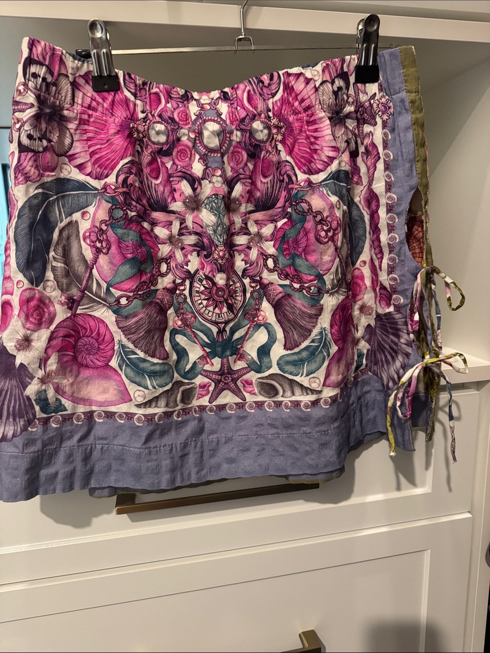 Anthropologie Linen Mini Skirt Beach